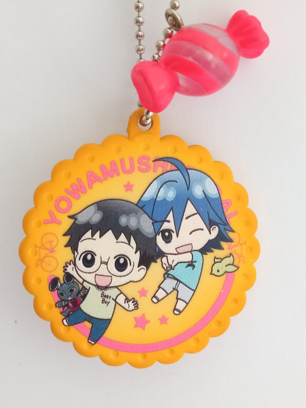 Yowamushi Pedal Rubber Strap Mascot Keychain