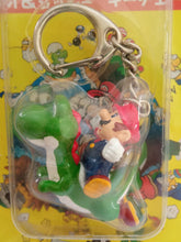 Load image into Gallery viewer, Super Mario World Mario &amp; Yoshi Figure Keychain Mascot Key Holder Strap Vintage Rare 1992
