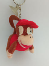 Load image into Gallery viewer, Donkey Kong Country Diddy Kong Plush Keychain Mascot Key Holder Vintage Rare 1995

