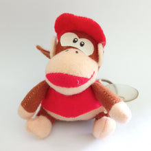 Load image into Gallery viewer, Donkey Kong Country Diddy Kong Plush Keychain Mascot Key Holder Vintage Rare 1995
