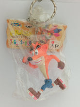 Load image into Gallery viewer, Crash Bandicoot Figure Swinging Keychain Mascot Key Holder Strap Vintage Rare 1999
