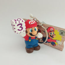 Cargar imagen en el visor de la galería, Mario Party Figure Keychain Mascot Key Holder Strap Vintage Rare 1999
