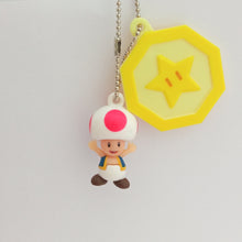 Load image into Gallery viewer, Super Mario 3D Land Toad Figure Keychain Mascot Key Holder Strap
