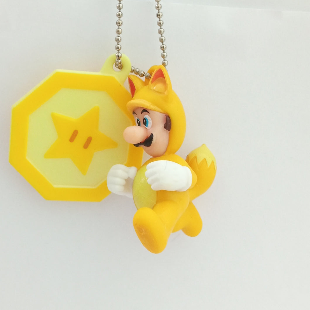 Super Mario 3D Land Luigi Figure Keychain Mascot Key Holder Strap