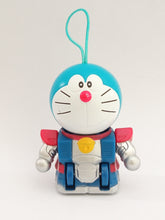 Cargar imagen en el visor de la galería, Doraemon Mecha Robot Pull Back Figure Keychain Mascot Key Holder Strap Movie Promo
