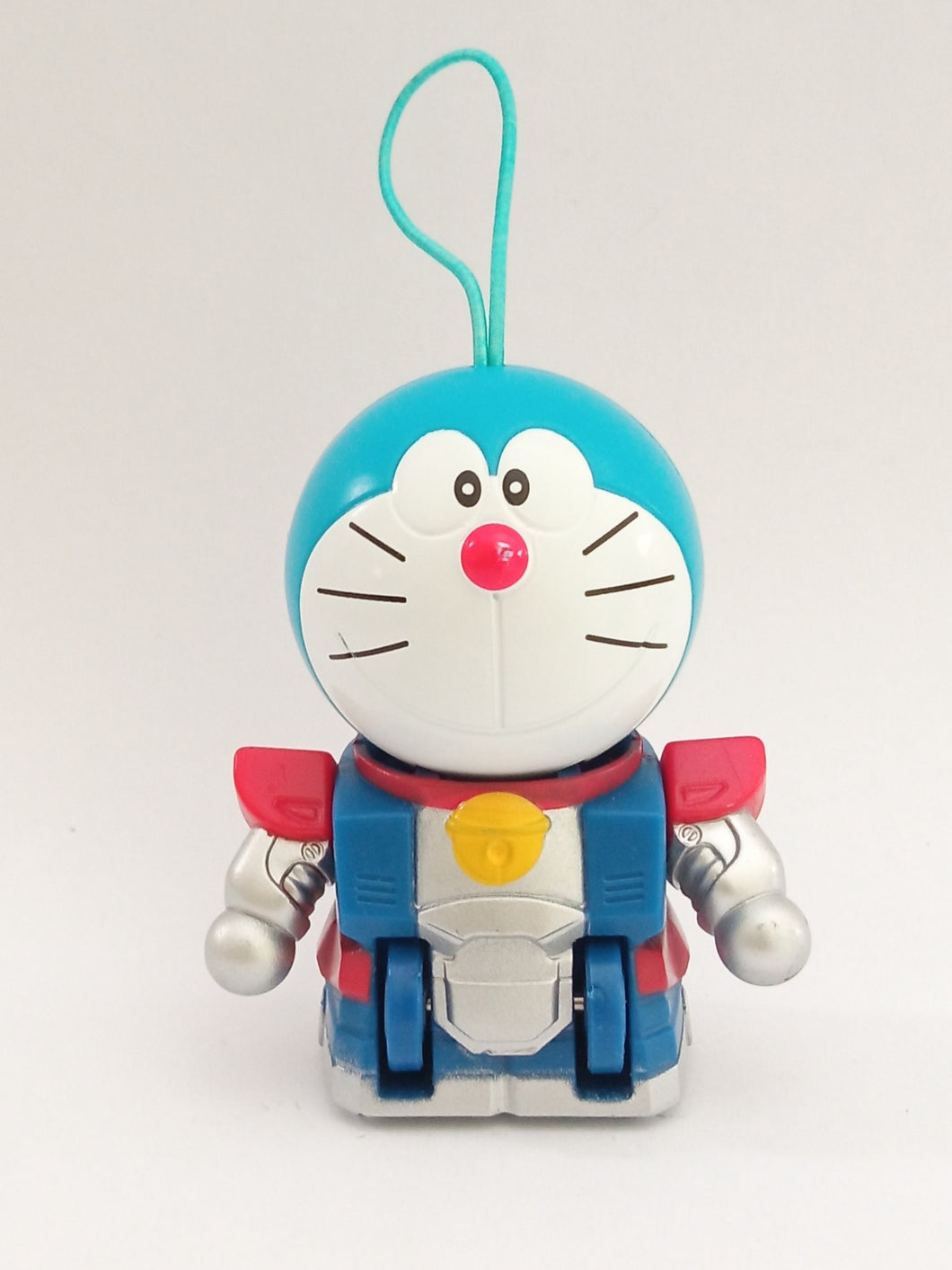 Doraemon Mecha Robot Pull Back Figure Keychain Mascot Key Holder Strap Movie Promo
