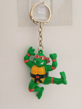 Load image into Gallery viewer, Teenage Mutant Ninja Turtles Michaelanglo Figure Keychain Mascot Key Holder Strap Vintage Rare 1994
