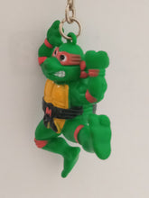 Load image into Gallery viewer, Teenage Mutant Ninja Turtles Michaelanglo Figure Keychain Mascot Key Holder Strap Vintage Rare 1994
