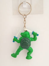 Load image into Gallery viewer, Teenage Mutant Ninja Turtles Leonardo Figure Keychain Mascot Key Holder Strap Vintage Rare 1994
