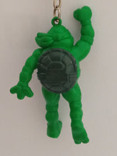 Cargar imagen en el visor de la galería, Teenage Mutant Ninja Turtles Leonardo Figure Keychain Mascot Key Holder Strap Vintage Rare
