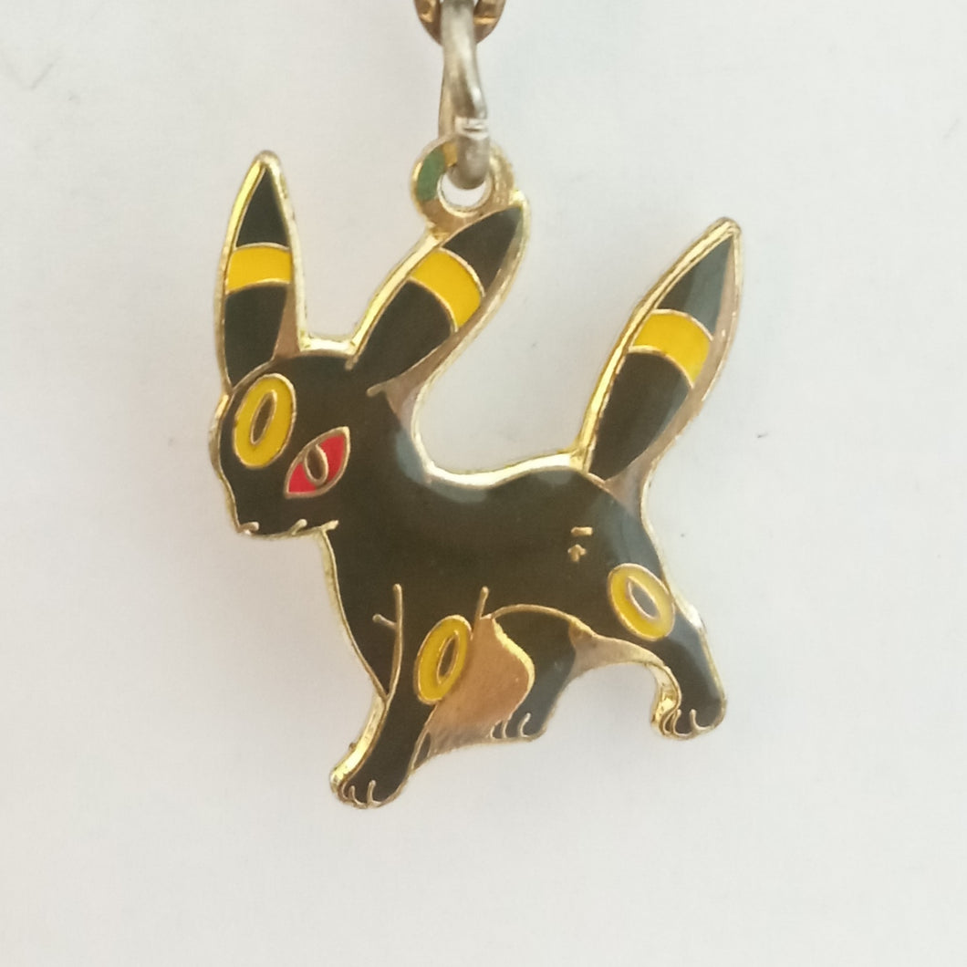 Pokémon Umbreon Metal Charm Swing Keychain Mascot Key Holder Strap Pin