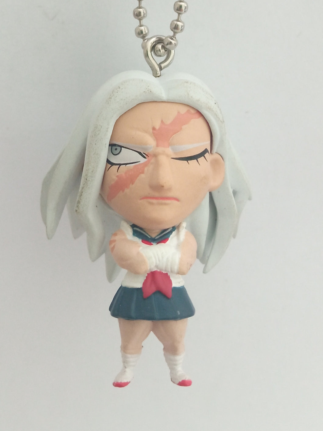 Danganronpa Sakura Ogami Figure Keychain Mascot Key Holder Strap