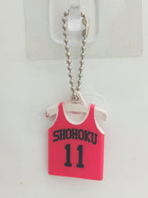 Cargar imagen en el visor de la galería, Slam Dunk! Rukawa Shohoku 11 Team Uniform Jersey Swing Keychain Mascot Key Holder Strap
