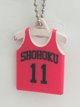 Cargar imagen en el visor de la galería, Slam Dunk! Rukawa Shohoku 11 Team Uniform Jersey Swing Keychain Mascot Key Holder Strap
