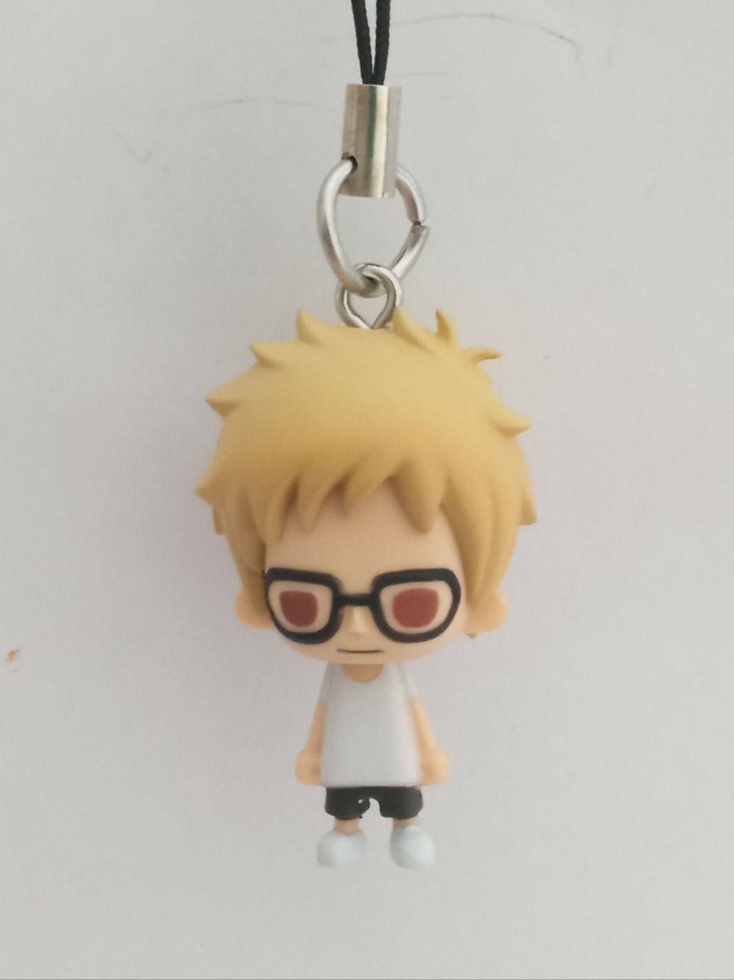 Haikyuu!! Nekoma Bean Eyes SD Figure Swing Keychain Mascot Key Holder Strap