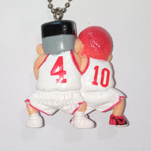 Cargar imagen en el visor de la galería, Slam Dunk HANAMICHI &amp; AKAGI Figure Keychain Mascot Key Holder Strap Vintage Rare 1995

