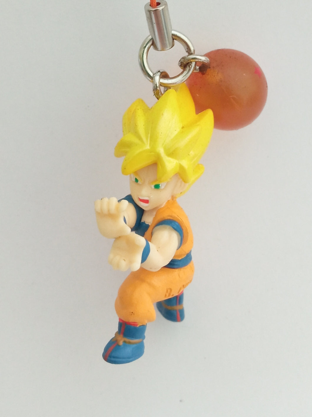 Dragon Ball Z SON GOKU SS2 DB Chata Strap Figure Keychain Mascot Key Holder 2006