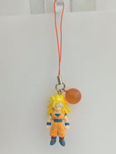 Cargar imagen en el visor de la galería, Dragon Ball Z SON GOKU SS3 DB Chara Strap Figure Keychain Mascot Key Holder 2006
