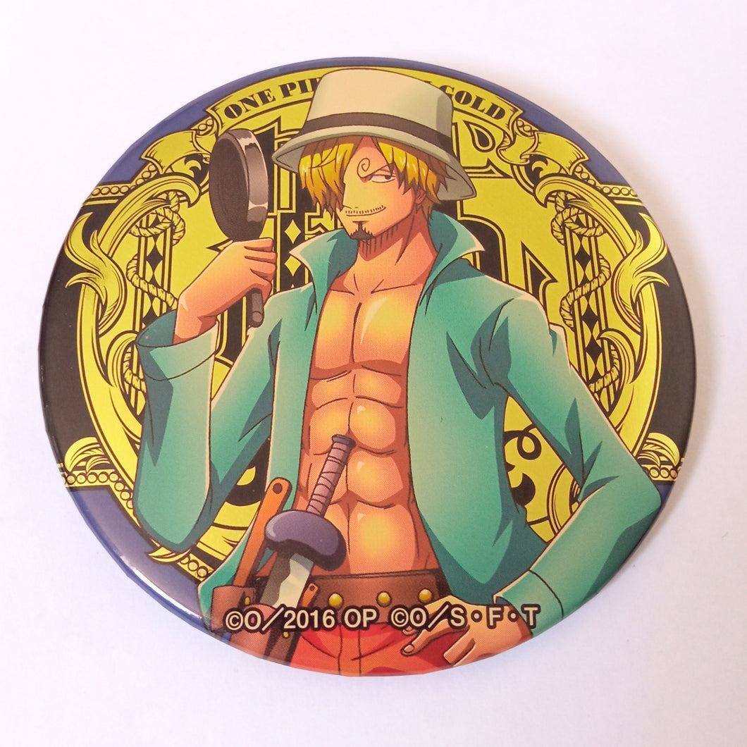 One Piece SANJI Film Gold Yakara Mugiwara Store Limited Can Badge Button Pin