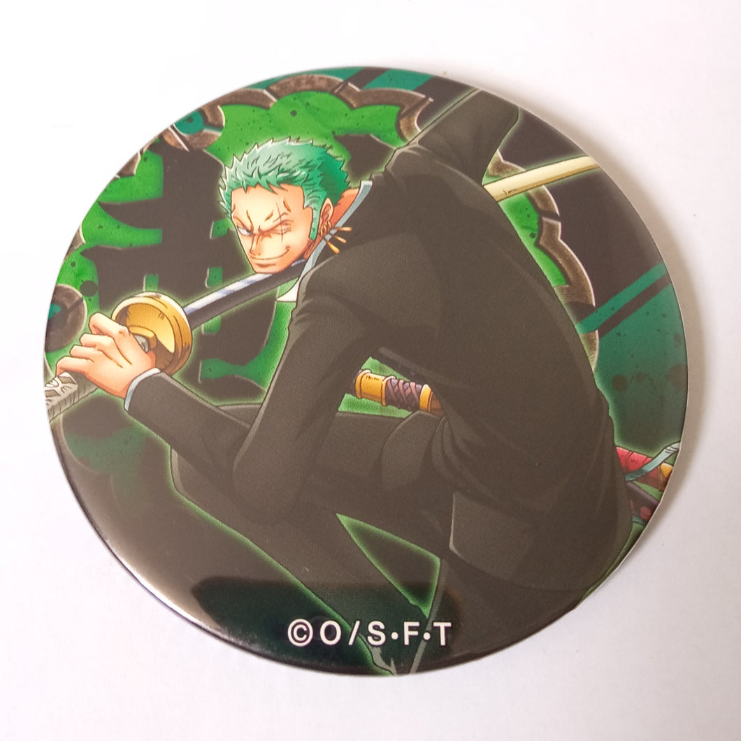 One Piece RORONOA ZORO Yakara Mugiwara Store Limited Can Badge Button Pin