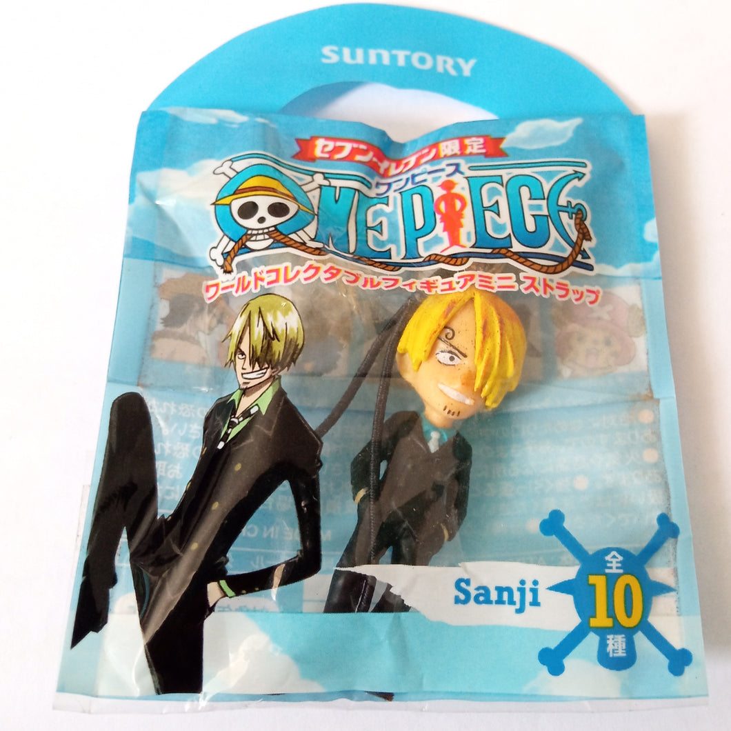 One Piece x Suntory SANJI Promo Figure Keychain Key Holder Mascot Strap