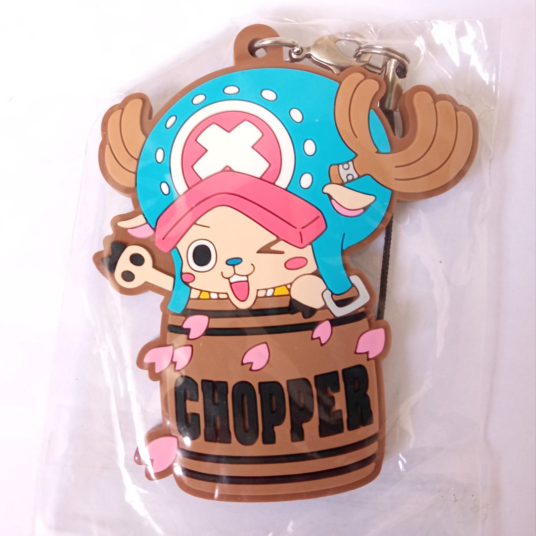 One Piece TONY TONY CHOPPER Rubber Strap Keychain Mascot Key Holder Charm