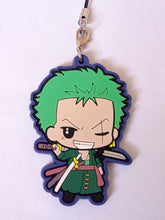 Load image into Gallery viewer, One Piece RORONOA ZORO Rubber Strap Keychain Mascot Key Holder Charm
