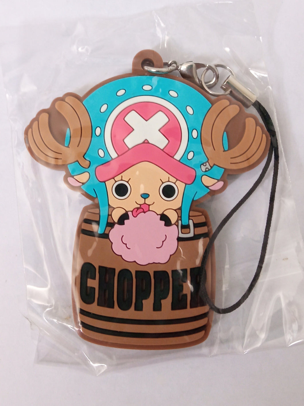 One Piece TONY TONY CHOPPER Rubber Strap Keychain Mascot Key Holder Charm