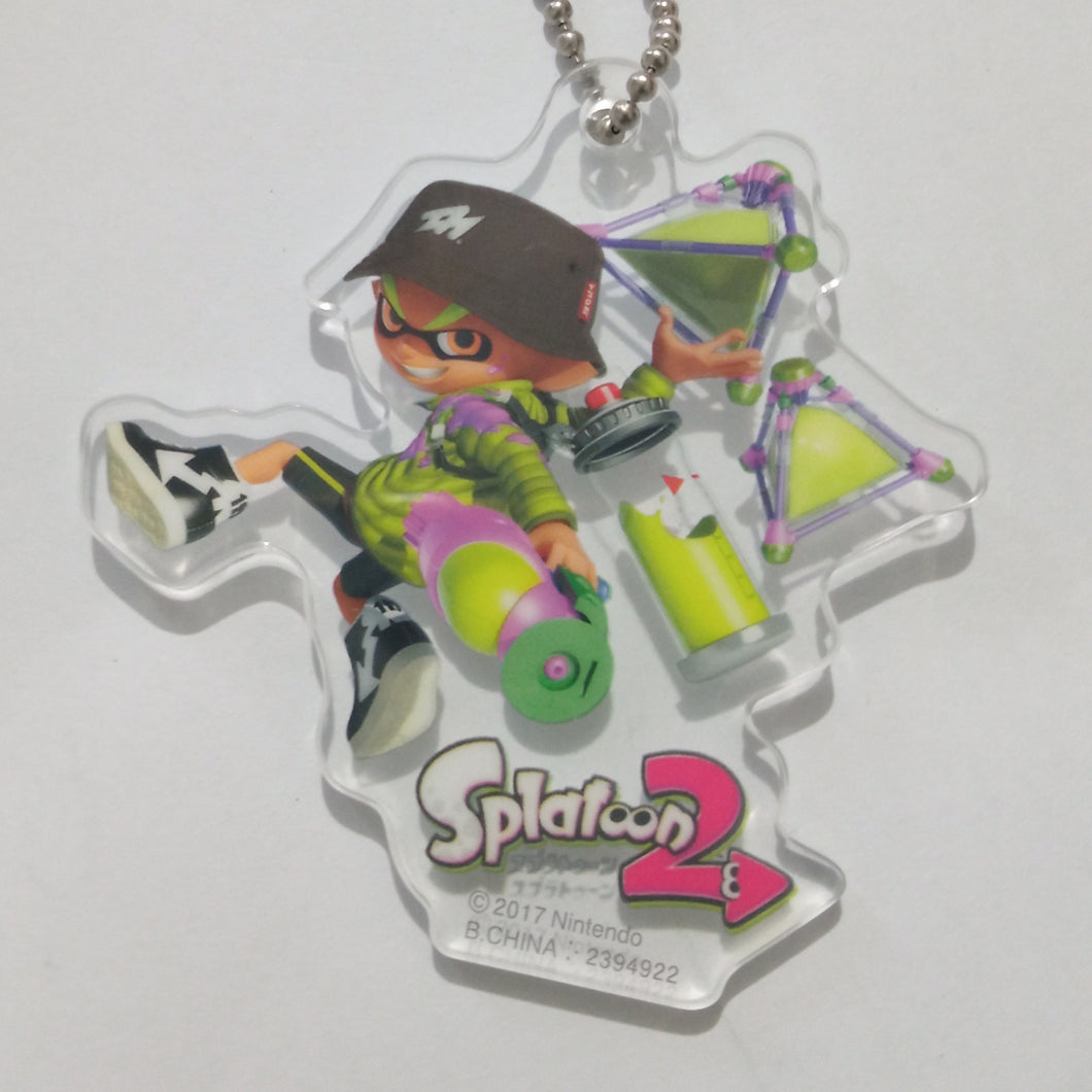 Splatoon 2 Inkling Boy Acrylic Keychain Strap Nintendo