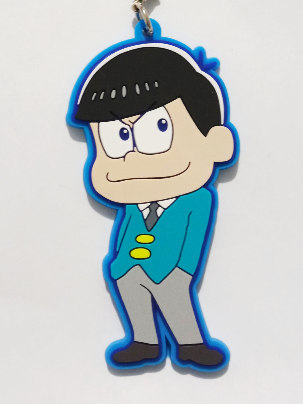 Osomatsu-san Karamatsu Rubber Strap Keychain Mascot Key Holder