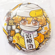 Cargar imagen en el visor de la galería, Kimetsu no Yaiba Zenitsu Agatsuma (Treatment) Chara Banchokou Can Badge Ichino Type
