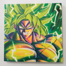 Load image into Gallery viewer, Dragon Ball SSJ BROLY ULTIMATE VARIATION Ichiban Kuji H Prize Canvas Art on Wood
