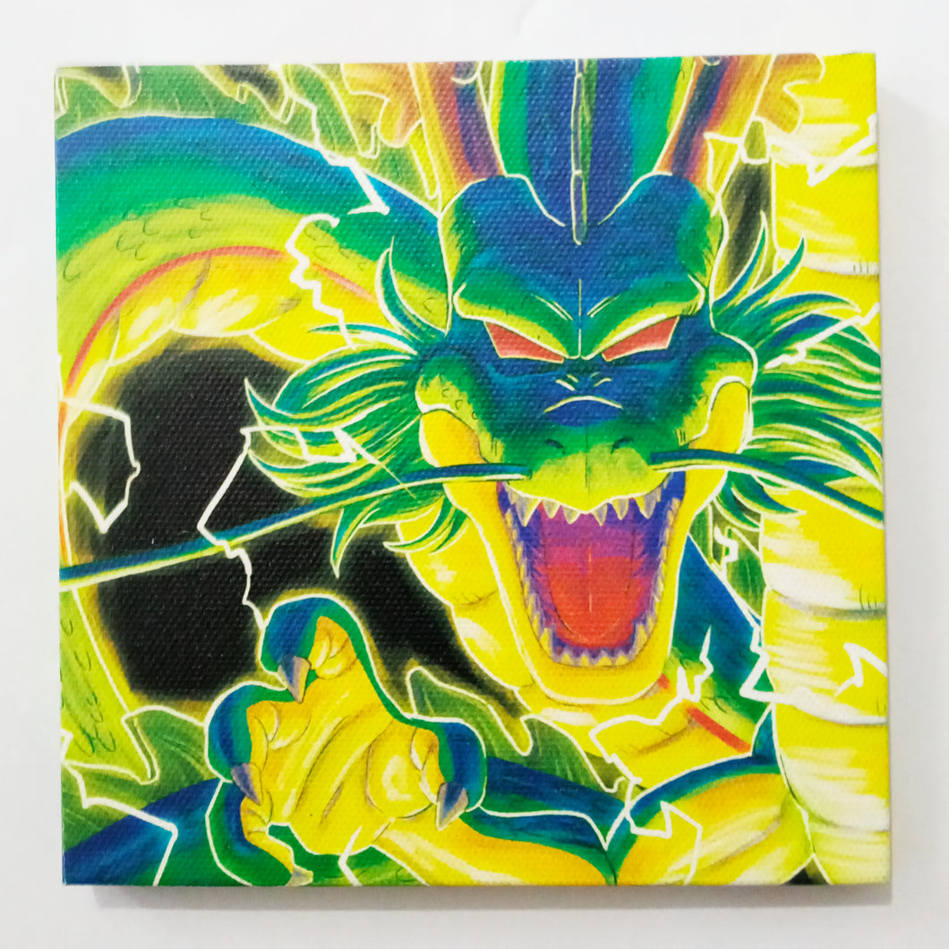 Dragon Ball SHENRON ULTIMATE VARIATION Ichiban Kuji H Prize Canvas Art on Wood