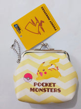 Cargar imagen en el visor de la galería, Pokemon The Movie 20 &quot;I Choose You!&quot; Purse Gamaguchi Pikachu Face Pattern Coin Bag
