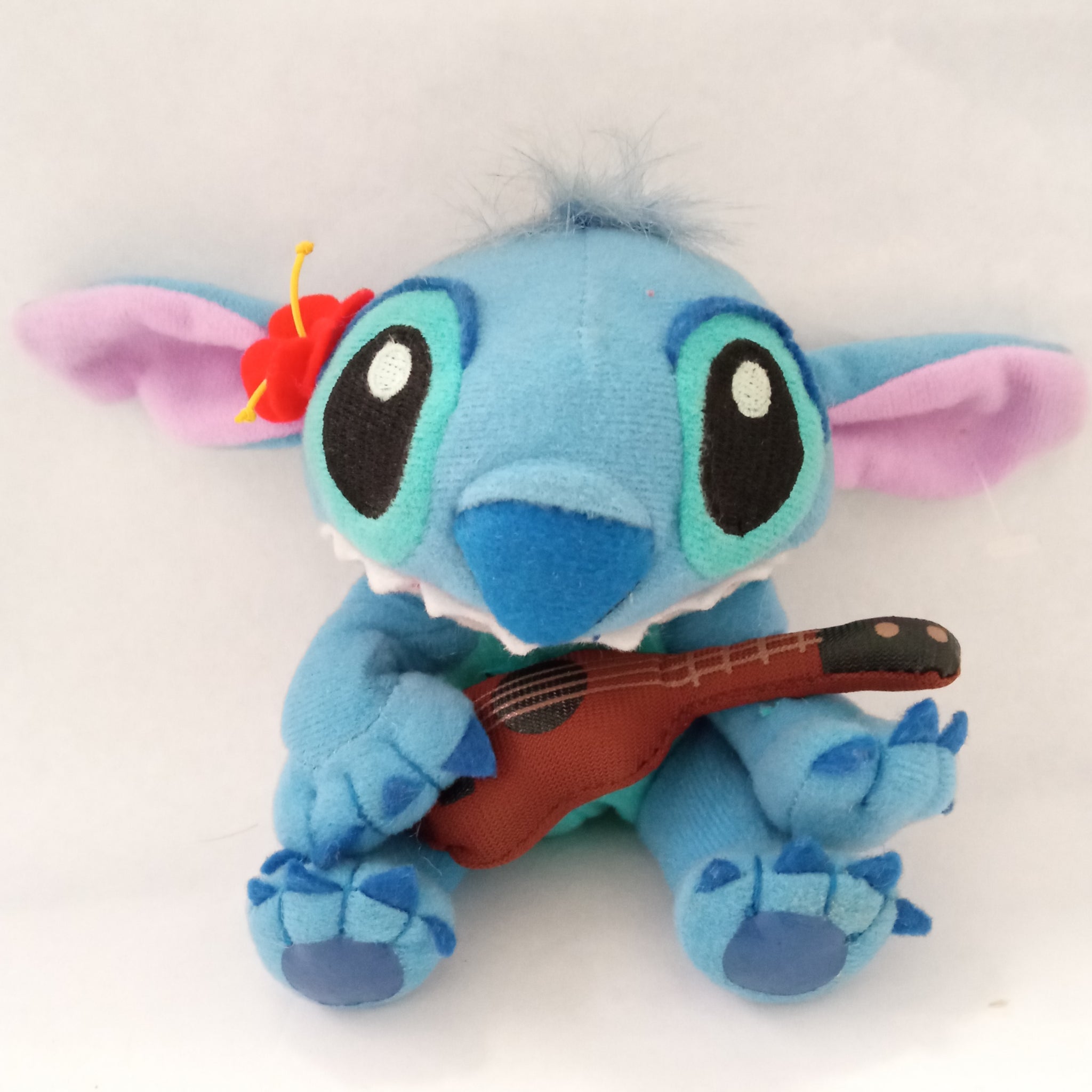 Disney Lilo Stitch STITCH Playing Guitar Ball Chain Plush