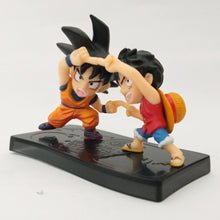 Load image into Gallery viewer, Dragon Ball Z - One Piece - Monkey D. Luffy - Son Goku - Figure Collection - Dream Fusion (Bandai)
