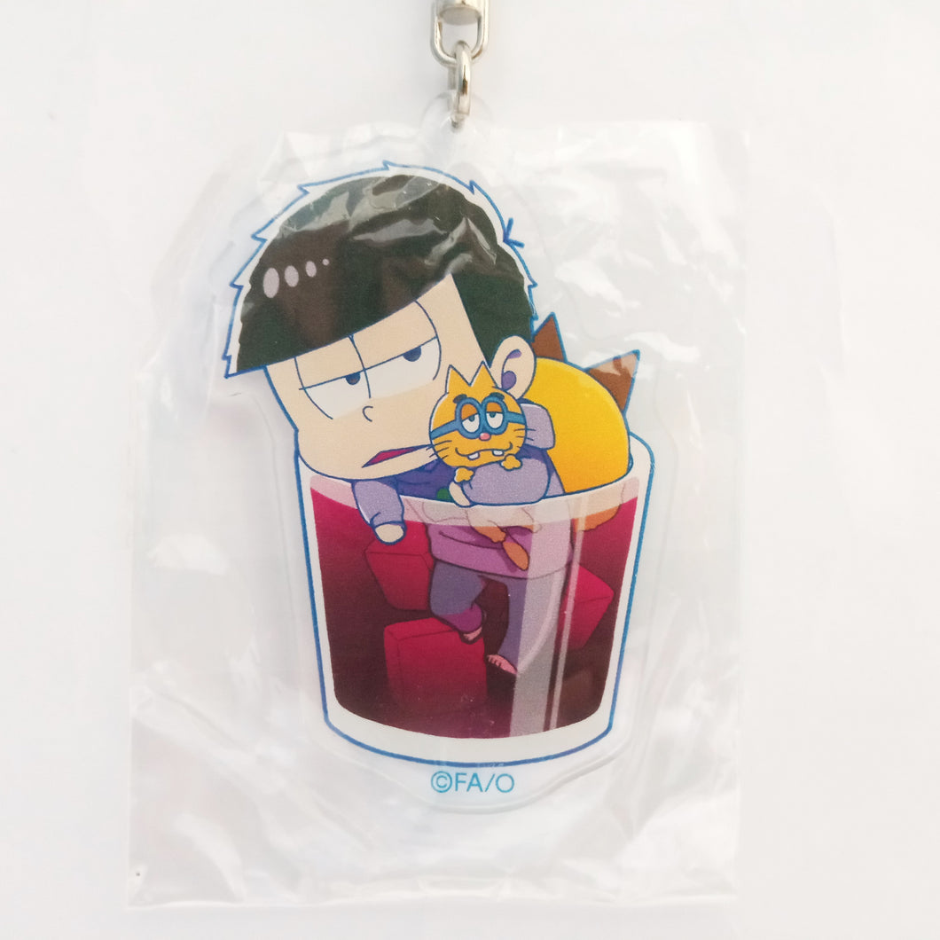 Osomatsu-san - ESP Nyanko - Matsuno Ichimatsu - Acrylic Charm - Charm - Osomatsu-san x Animate Cafe in Akihabara & Okasanipponbashi & Sendai & Okayama