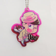 Load image into Gallery viewer, Osomatsu-san - Matsuno Todomatsu - Acrylic Keychain - Keyholder - Pita! Deforme (Takara Tomy A.R.T.S.)
