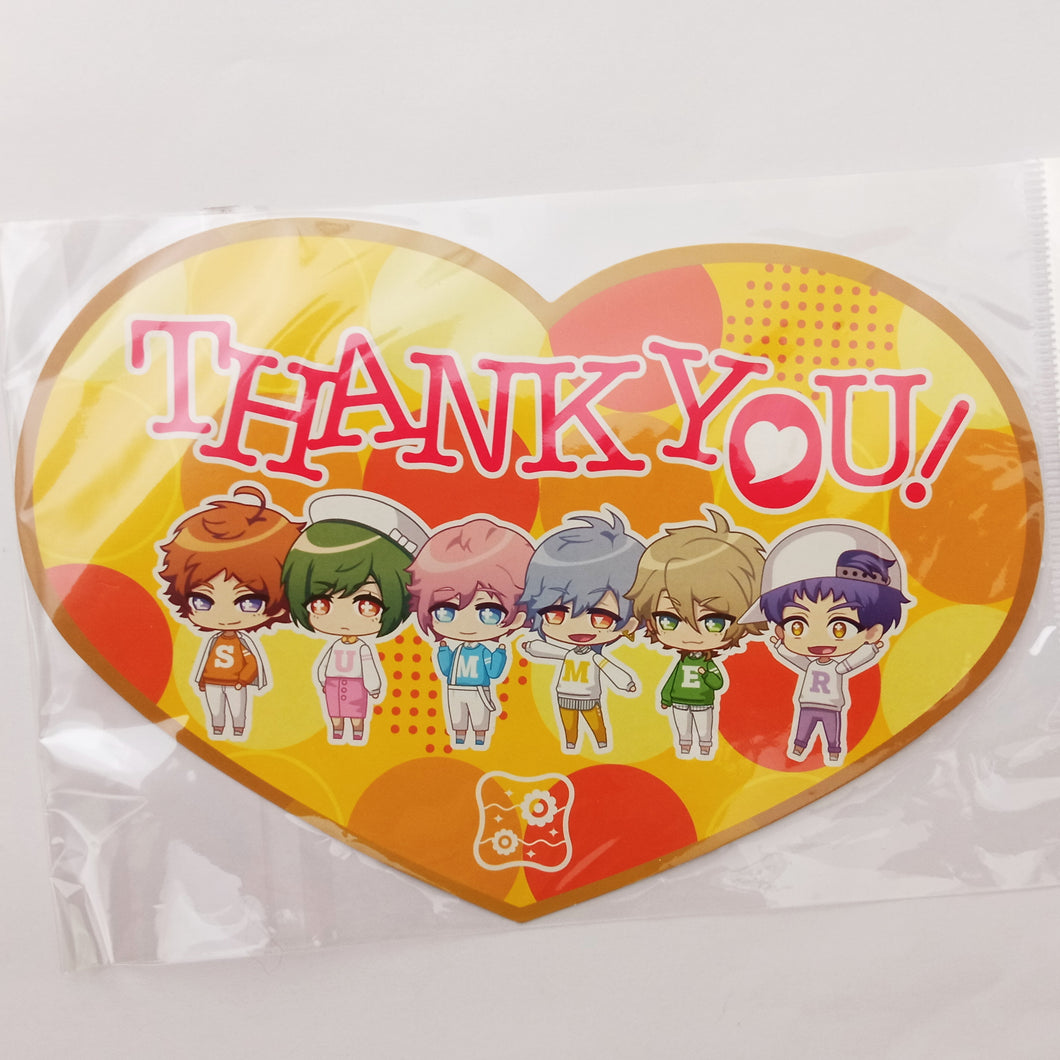 A3! x Family Mart - Summer Troupe - Die-cut Post Card