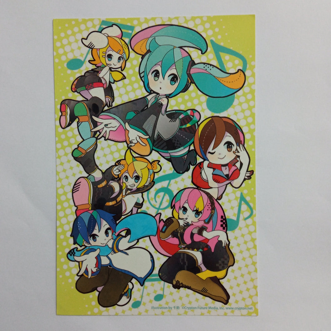 VOCALOID - Hatsune Miku - Hatsune Miku Fair 5th Anniversary - Postcard - Illustration Card (Not For Sale)