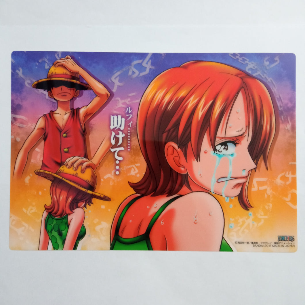 One Piece - Luffy Saves Nami - Jumbo Carddass - Memorial Log Plate Part 1 Great Voyage