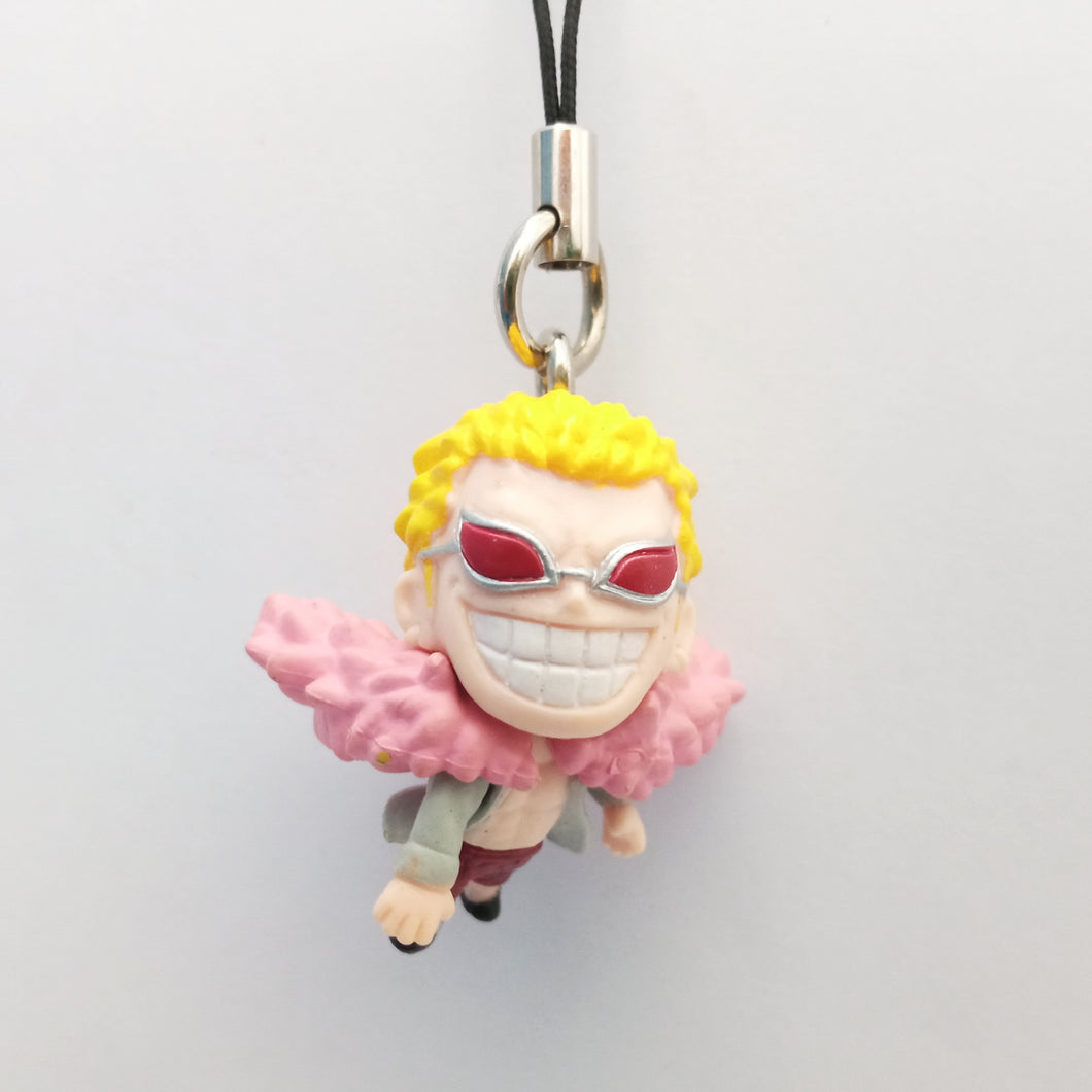 One Piece Don Qixote Don Flamingo Figure Keychain Mascot Key Holder Strap