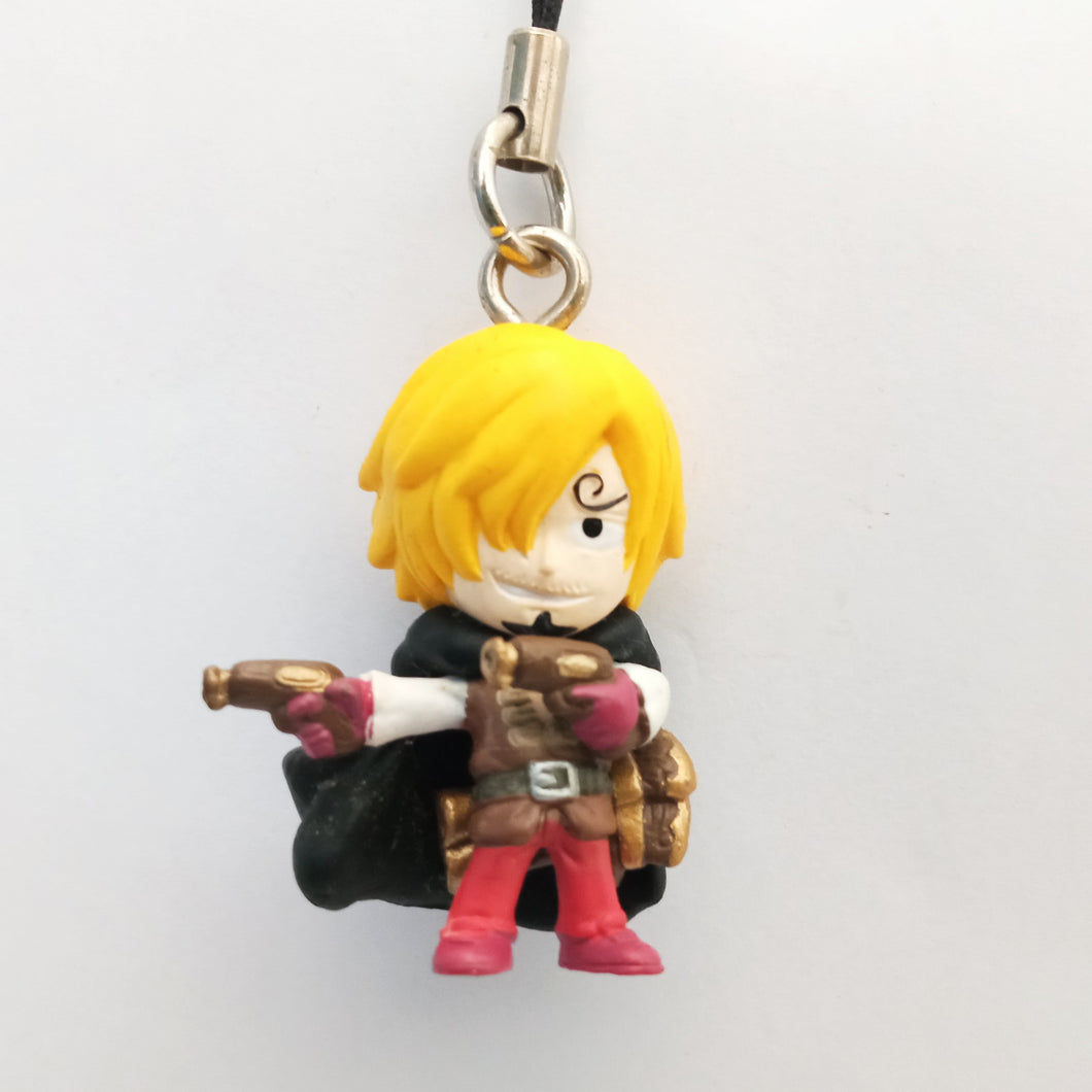 One Piece SANJI Figure Keychain Mascot Key Holder Strap Bandai