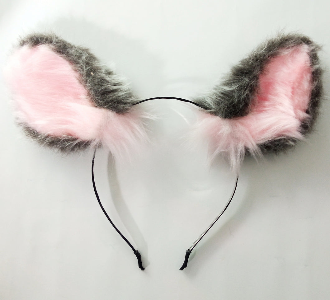 Cat Ear Headband Gray Cat Cosplay Nyanko Bakeneko