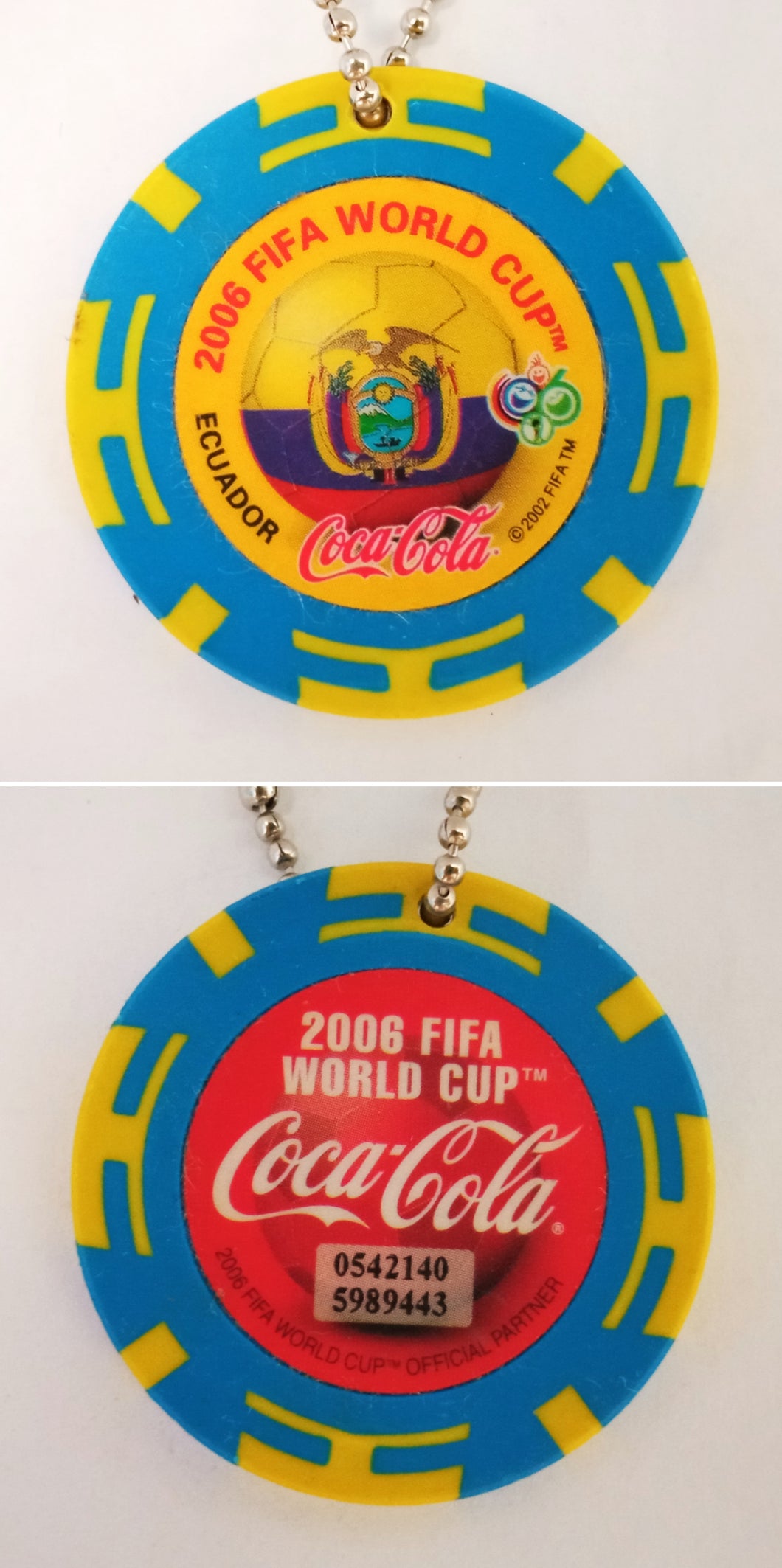 Coca-Cola 2006 Fifa World Cup Medal Keychain