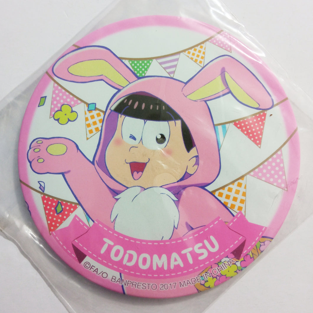 Osomatsu-san - Matsuno Todomatsu - Big Can Badge - Ichiban Kuji ~Kemomatsu-san☆Parade!~ (I) (Banpresto)