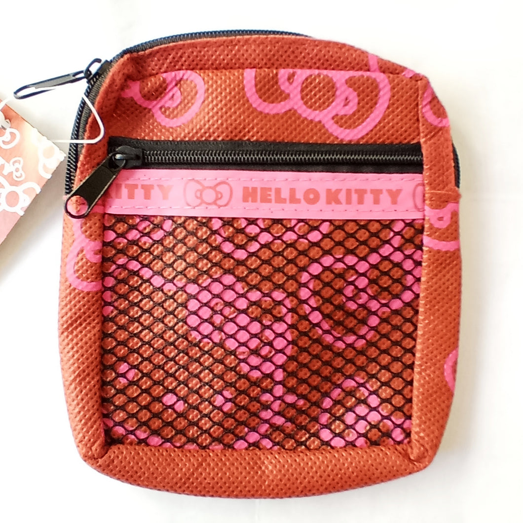 Hello Kitty - Non-woven Brown Pouch Bag