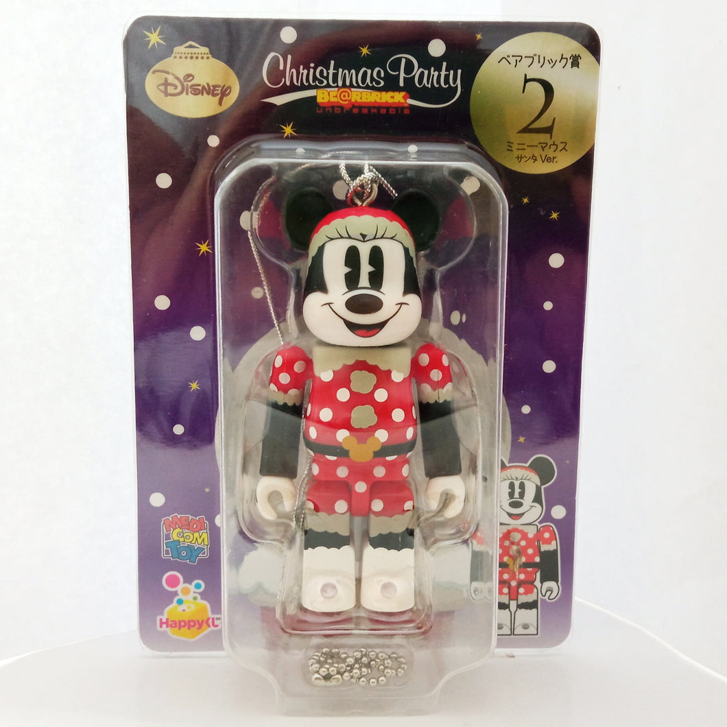 Be@rbrick - Minnie Mouse - Happy Lottery Disney Christmas Party 2 - Award - Santa Ver. (Sunny Side Up)