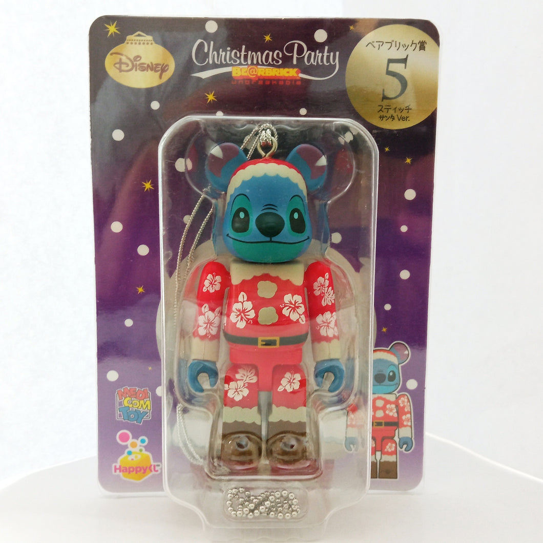 Be@rbrick - Stitch - Happy Lottery Disney Christmas Party 5 - Award - Santa Ver. (Sunny Side Up)