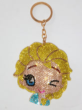 Load image into Gallery viewer, Disney - Rapunzel - Glitter Rhinestone Mascot Keychain
